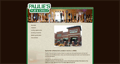 Desktop Screenshot of pauliespubandgrille.com